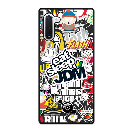 EAT SLEEP JDM STICKER Samsung Galaxy Note 10 Case Cover