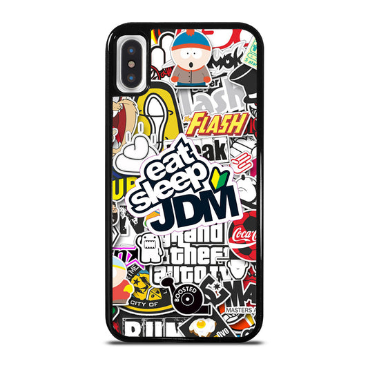 EAT SLEEP JDM STICKER iPhone X / XS Case Cover