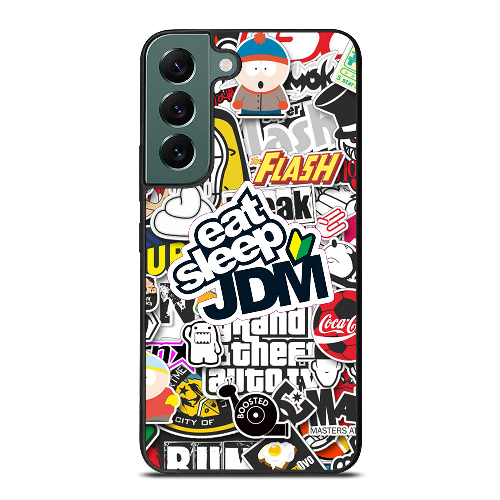 EAT SLEEP JDM STICKER Samsung Galaxy S22 Case Cover