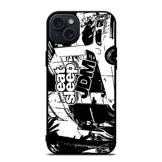 EAT SLEEP JDM ART iPhone 15 Plus Case Cover