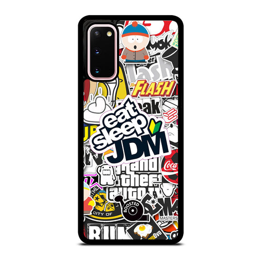 EAT SLEEP JDM STICKER Samsung Galaxy S20 Case Cover