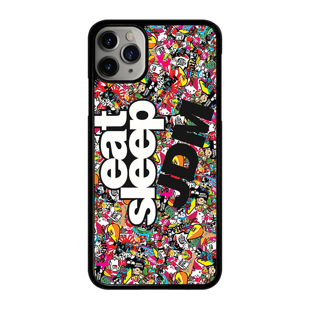 EAT SLEEP JDM STICKER BOMB iPhone 11 Pro Max Case Cover