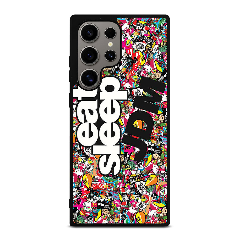 EAT SLEEP JDM STICKER BOMB Samsung Galaxy S24 Ultra Case Cover