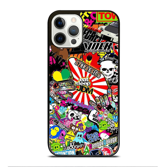 EAT SLEEP JDM STICKER BOMB 2 iPhone 12 Pro Case Cover