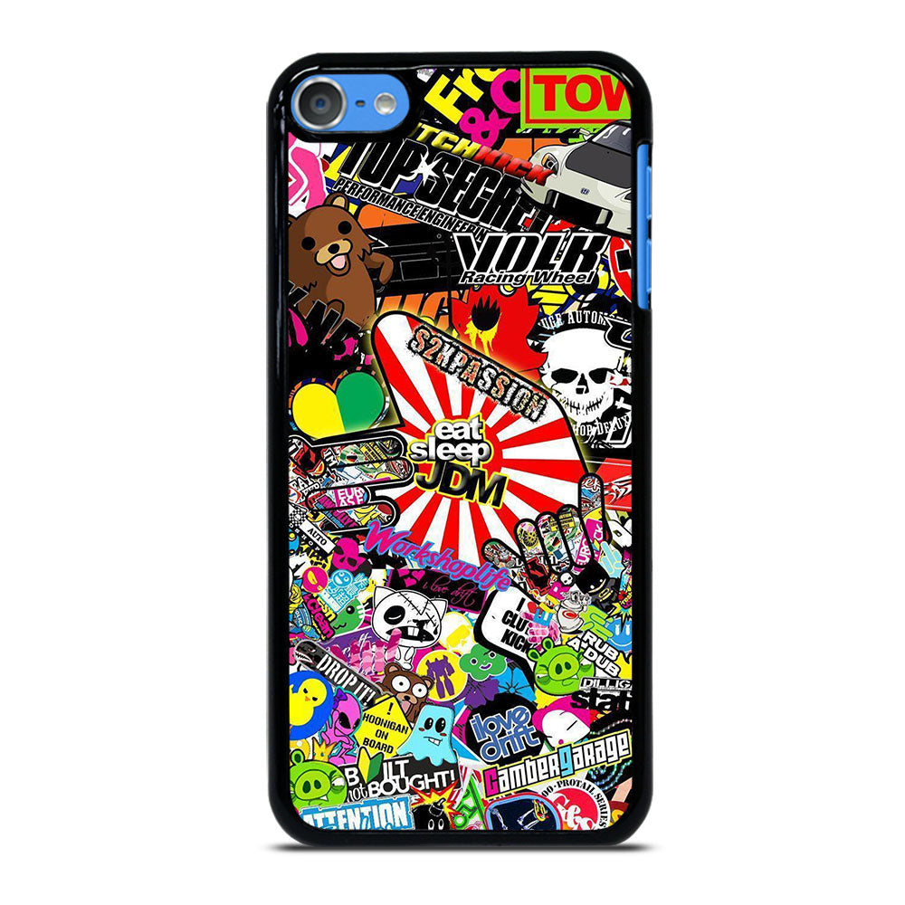 EAT SLEEP JDM STICKER BOMB 2 iPod Touch 7 Case Cover