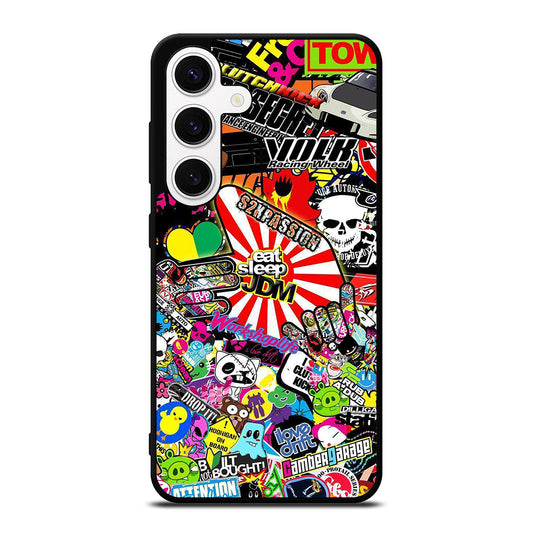 EAT SLEEP JDM STICKER BOMB 2 Samsung Galaxy S24 Case Cover