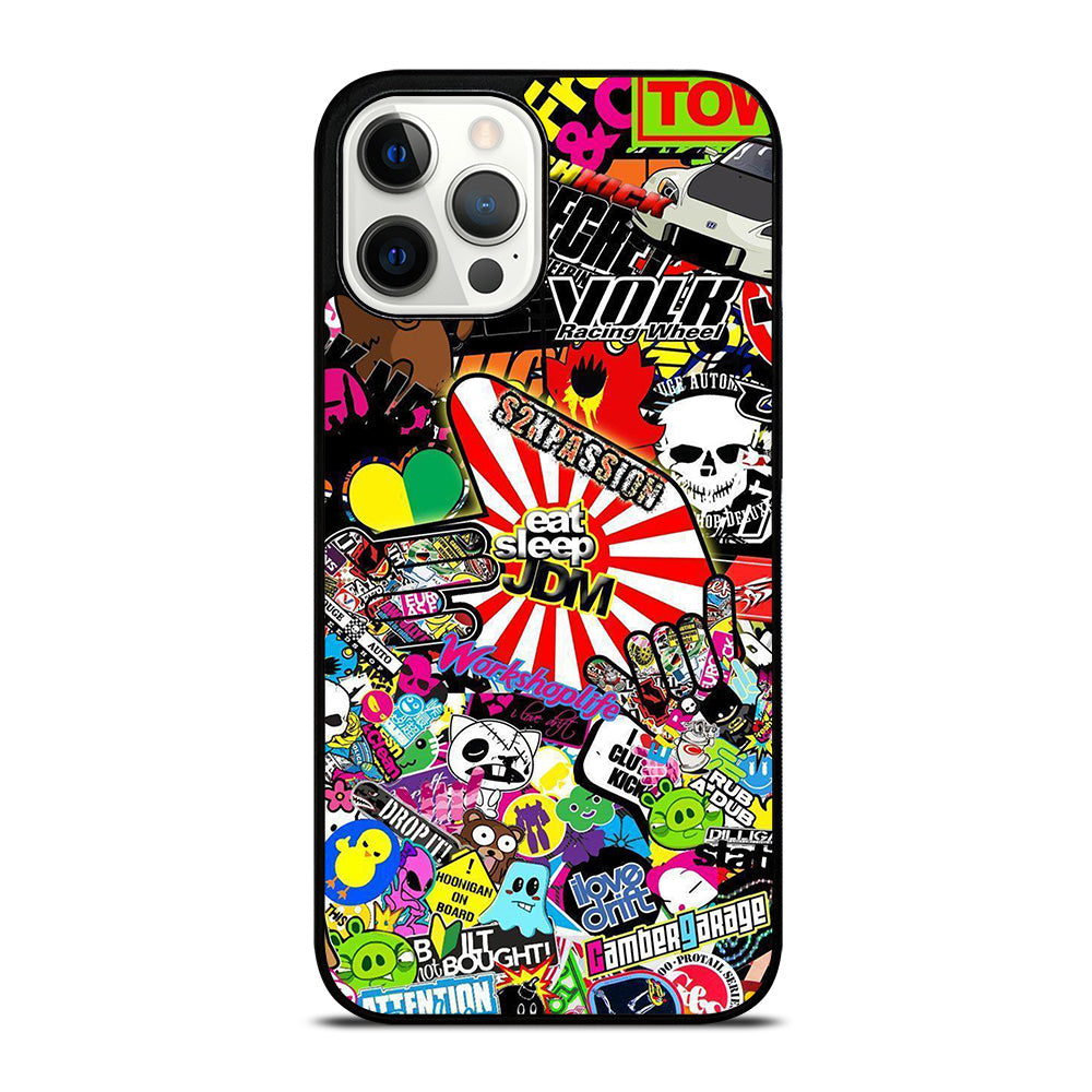 EAT SLEEP JDM STICKER BOMB 2 iPhone 12 Pro Max Case Cover