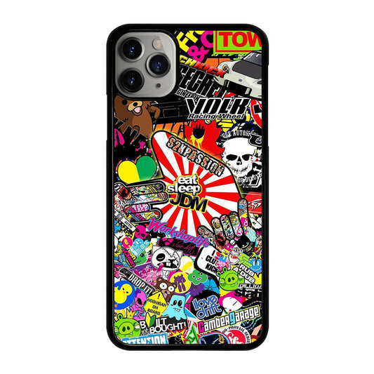 EAT SLEEP JDM STICKER BOMB 2 iPhone 11 Pro Max Case Cover