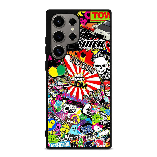 EAT SLEEP JDM STICKER BOMB 2 Samsung Galaxy S24 Ultra Case Cover