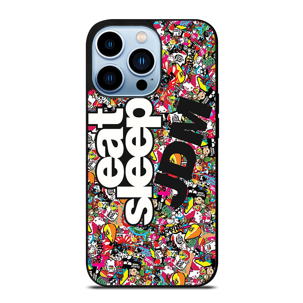 EAT SLEEP JDM STICKER BOMB iPhone 13 Pro Max Case Cover