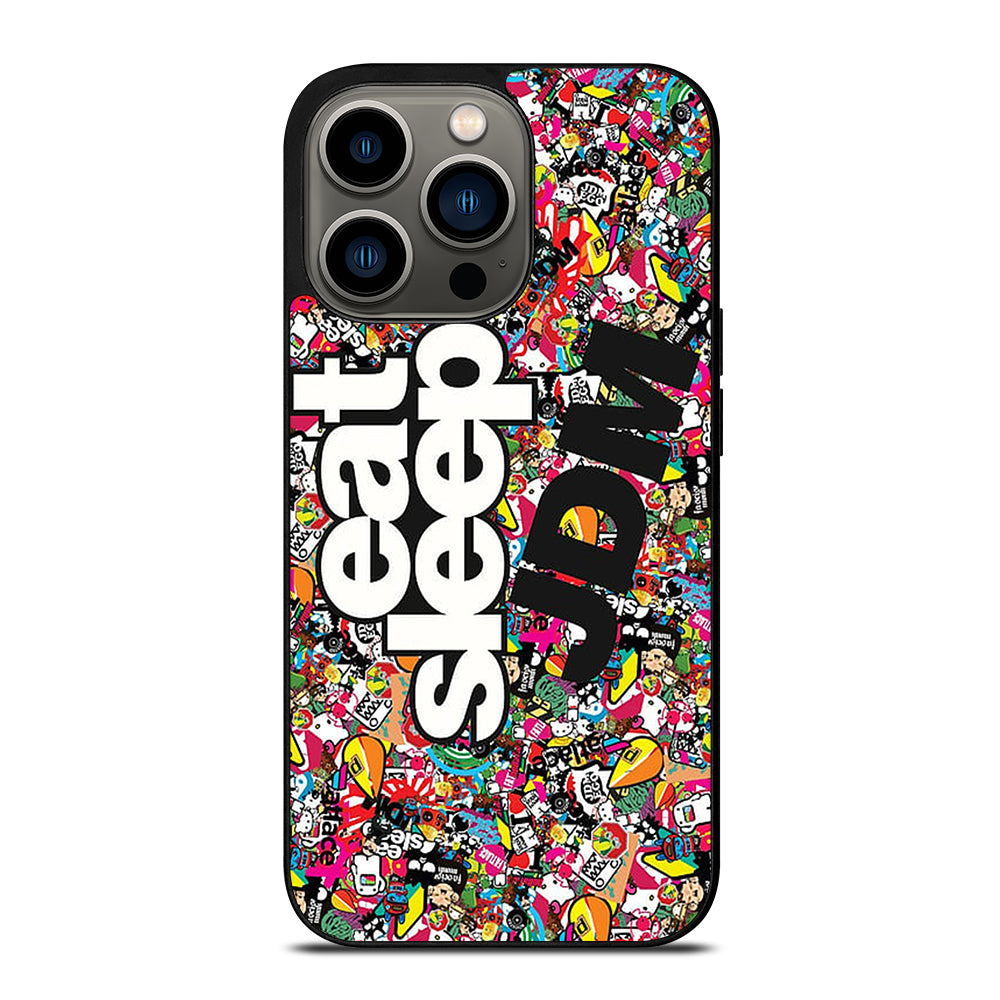 EAT SLEEP JDM STICKER BOMB iPhone 13 Pro Case Cover