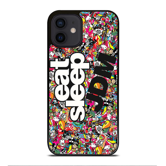 EAT SLEEP JDM STICKER BOMB iPhone 12 Mini Case Cover