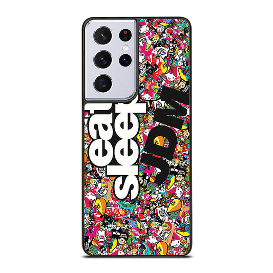 EAT SLEEP JDM STICKER BOMB Samsung Galaxy S21 Ultra Case Cover