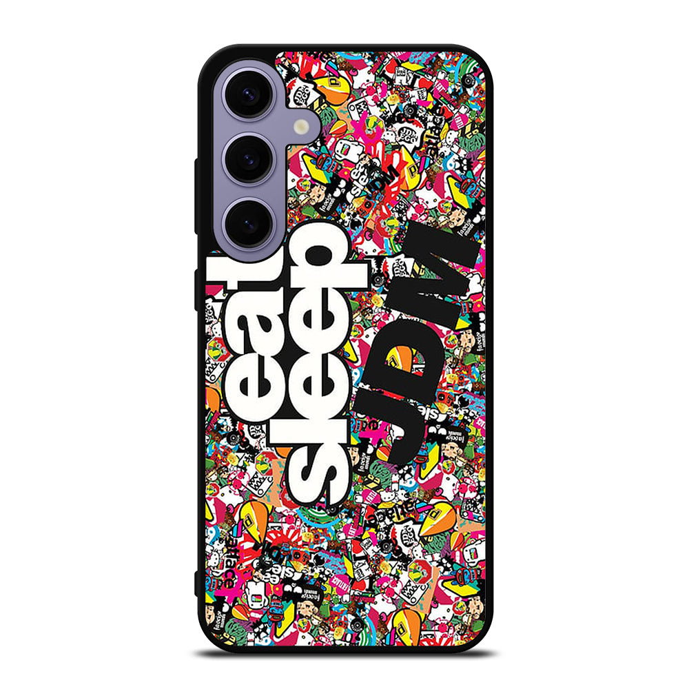 EAT SLEEP JDM STICKER BOMB Samsung Galaxy S24 Plus Case Cover