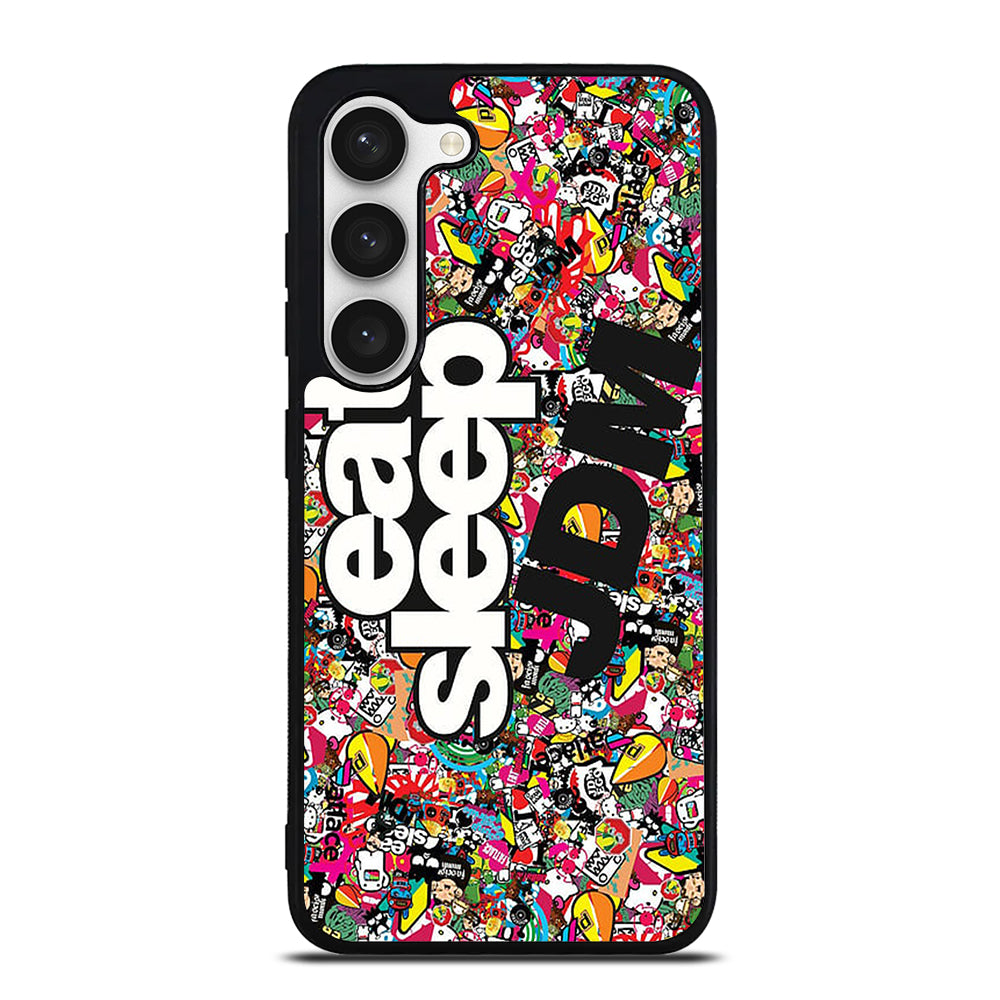 EAT SLEEP JDM STICKER BOMB Samsung Galaxy S23 Case Cover