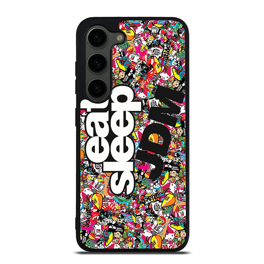 EAT SLEEP JDM STICKER BOMB Samsung Galaxy S23 Plus Case Cover