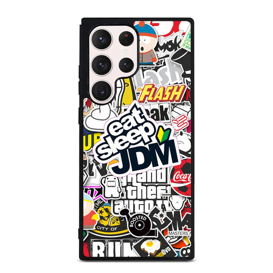EAT SLEEP JDM STICKER Samsung Galaxy S23 Ultra Case Cover