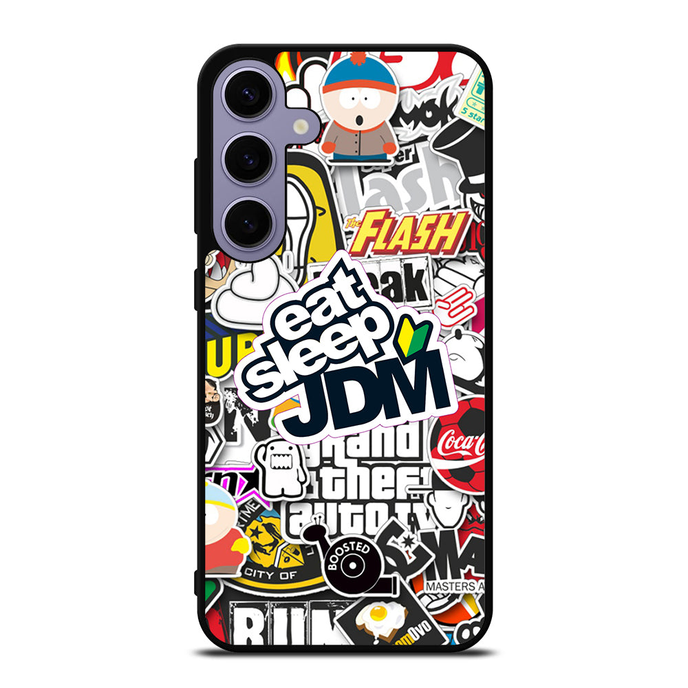 EAT SLEEP JDM STICKER Samsung Galaxy S24 Plus Case Cover