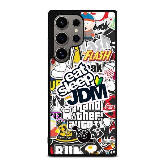 EAT SLEEP JDM STICKER Samsung Galaxy S24 Ultra Case Cover