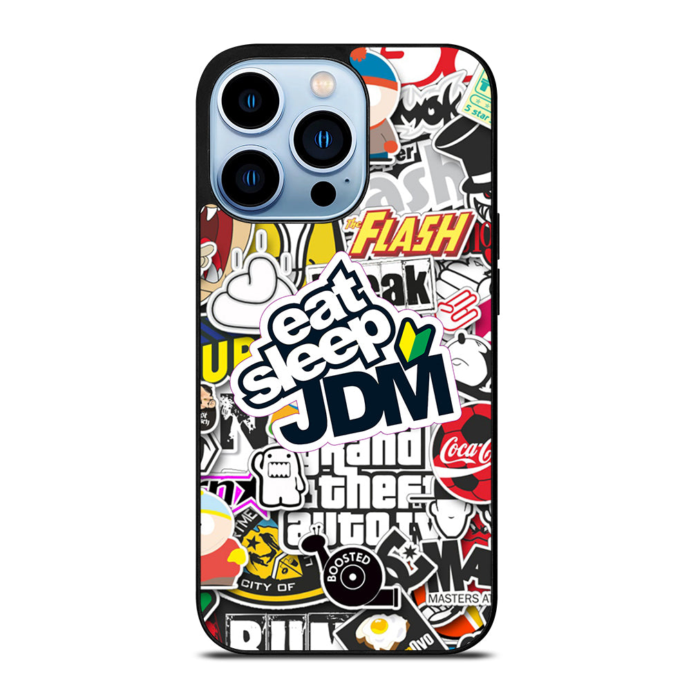 EAT SLEEP JDM STICKER iPhone 13 Pro Max Case Cover