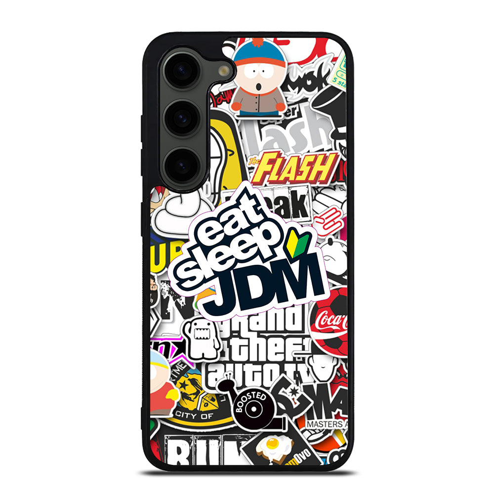 EAT SLEEP JDM STICKER Samsung Galaxy S23 Plus Case Cover