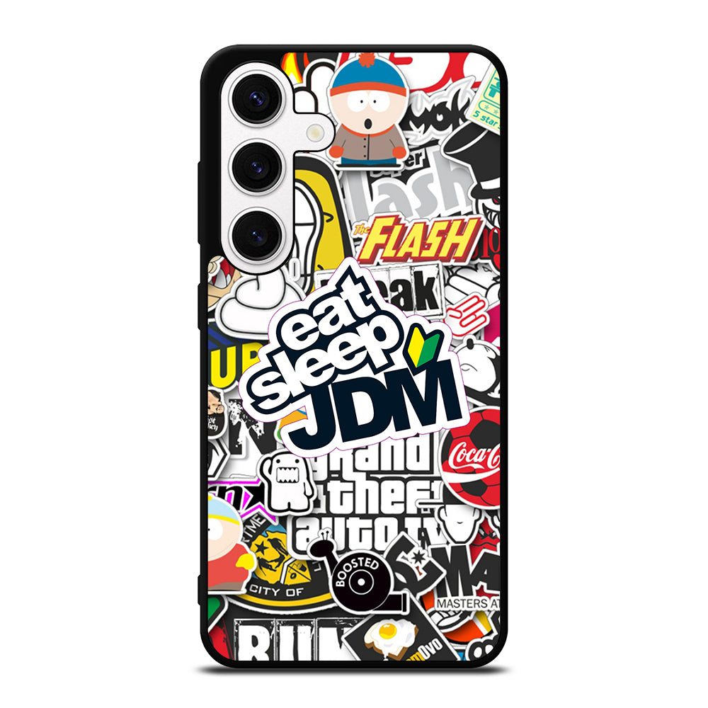 EAT SLEEP JDM STICKER Samsung Galaxy S24 Case Cover