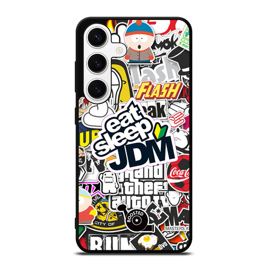 EAT SLEEP JDM STICKER Samsung Galaxy S24 Case Cover