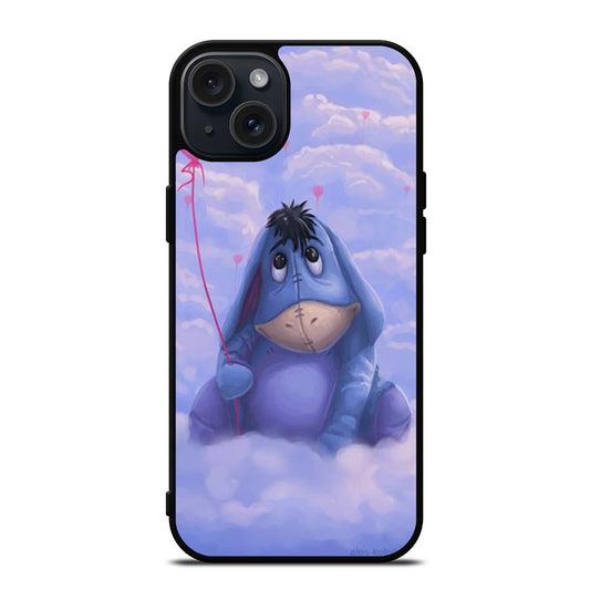 EEYORE DONKEY BALLOON CARTOON iPhone 15 Plus Case Cover