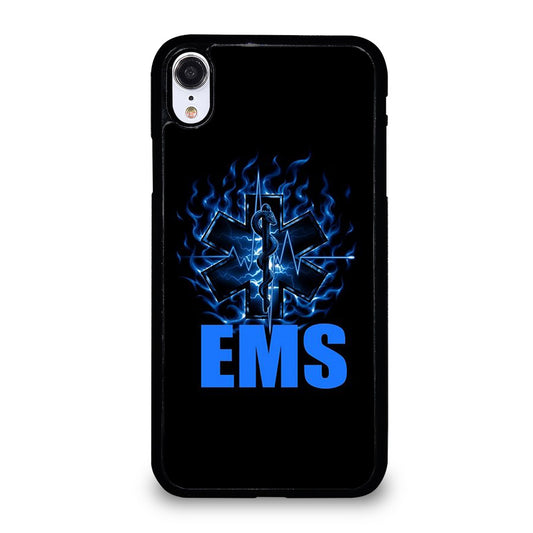 EMT EMS MEDICAL BLACK LOGO iPhone XR Case Cover