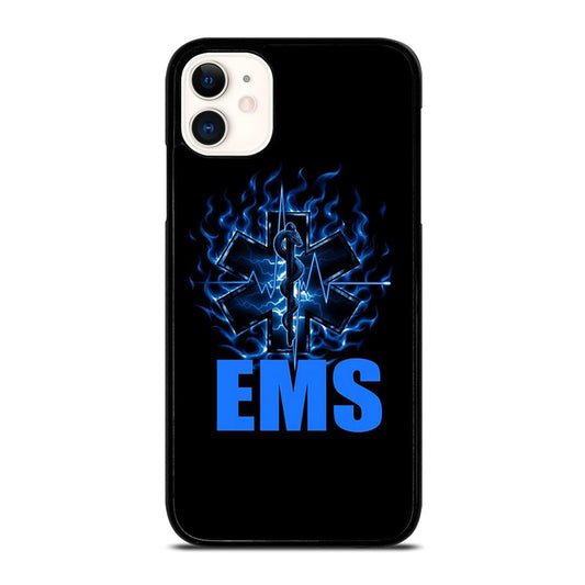 EMT EMS MEDICAL BLACK LOGO iPhone 11 Case Cover