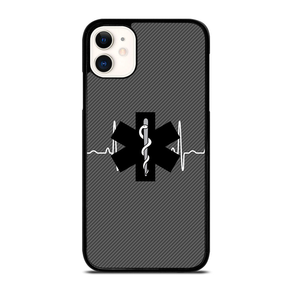 EMT EMS MEDICAL CARBON LOGO iPhone 11 Case Cover