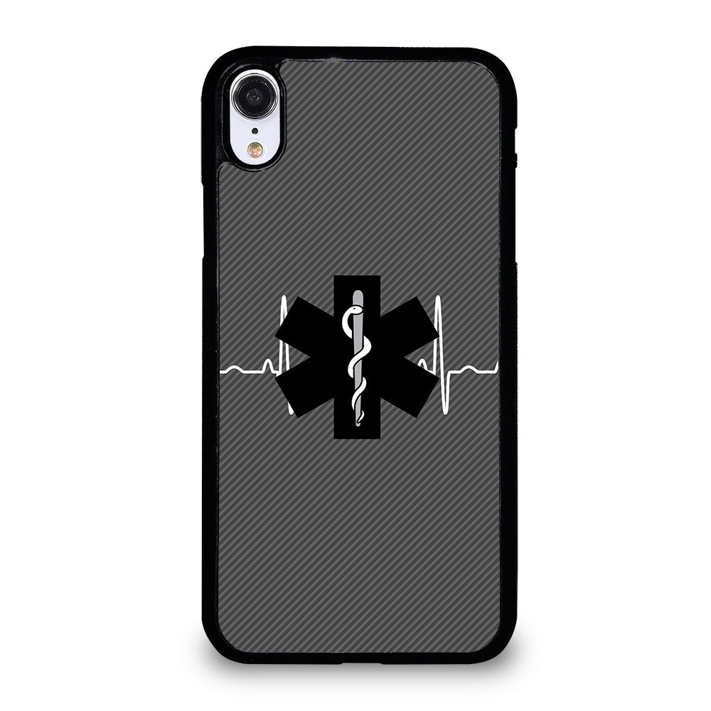 EMT EMS MEDICAL CARBON LOGO iPhone XR Case Cover