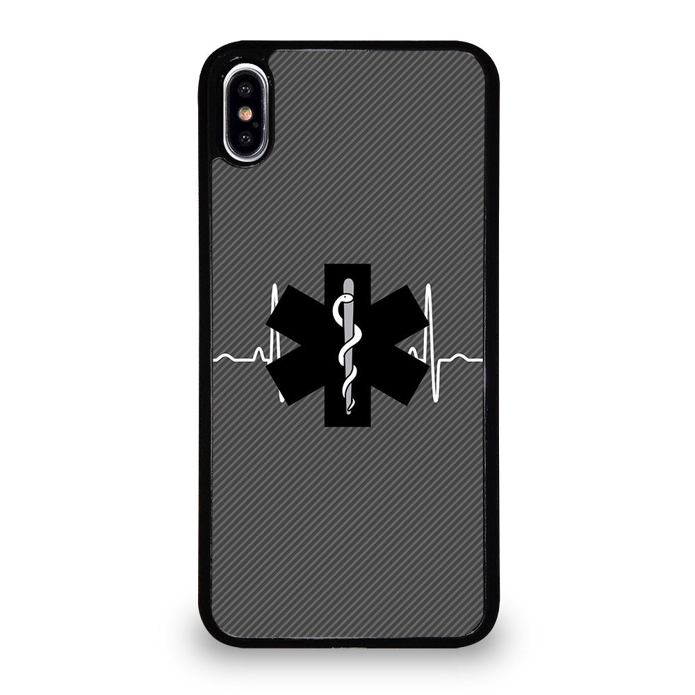 EMT EMS MEDICAL CARBON LOGO iPhone XS Max Case Cover