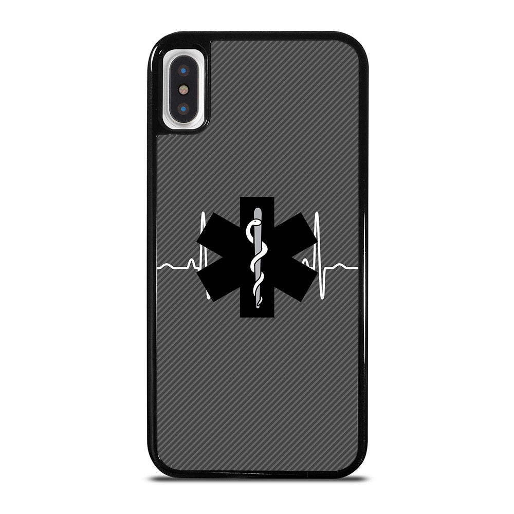 EMT EMS MEDICAL CARBON LOGO iPhone X / XS Case Cover