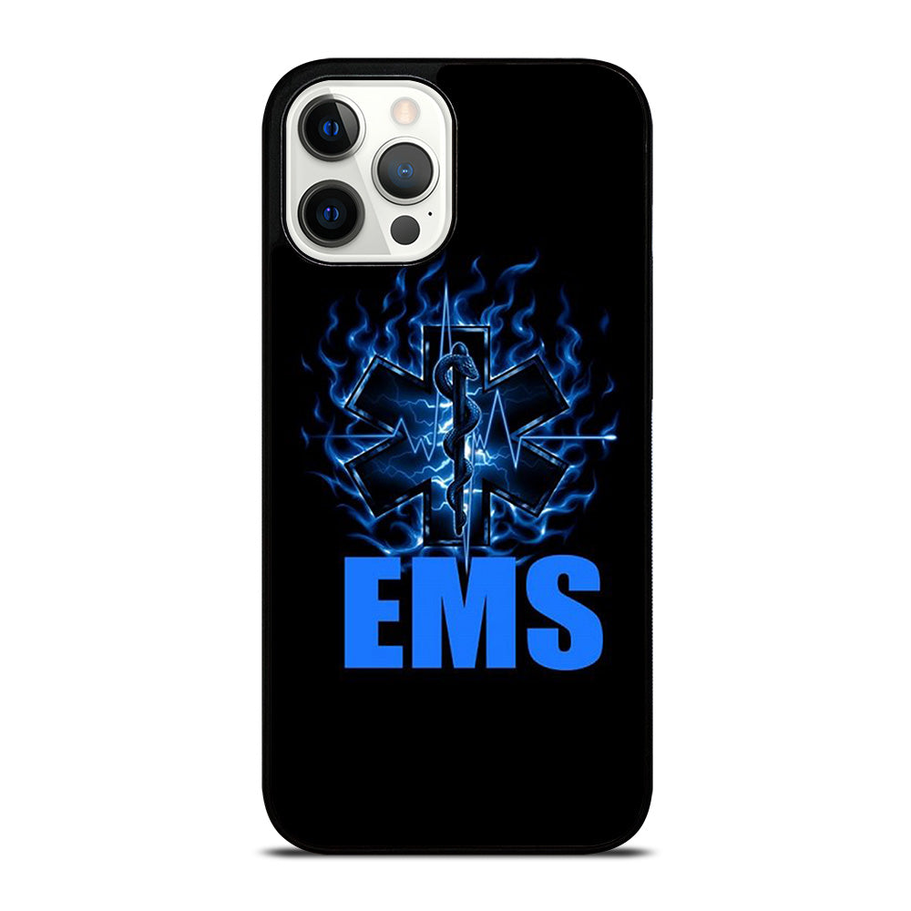 EMT EMS MEDICAL BLACK LOGO iPhone 12 Pro Max Case Cover