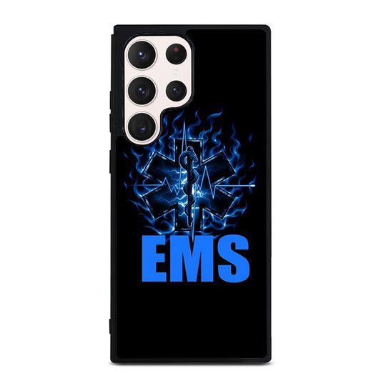 EMT EMS MEDICAL BLACK LOGO Samsung Galaxy S23 Ultra Case Cover