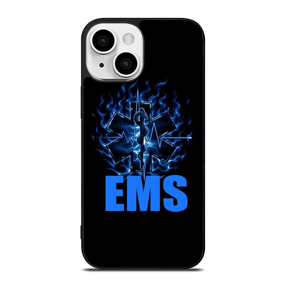 EMT EMS MEDICAL BLACK LOGO iPhone 13 Mini Case Cover