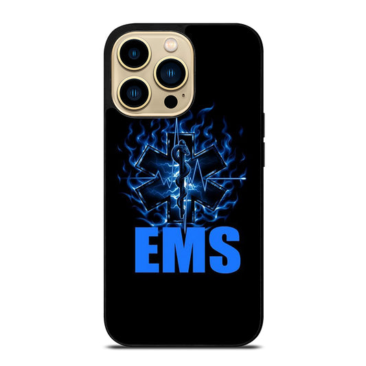 EMT EMS MEDICAL BLACK LOGO iPhone 14 Pro Max Case Cover