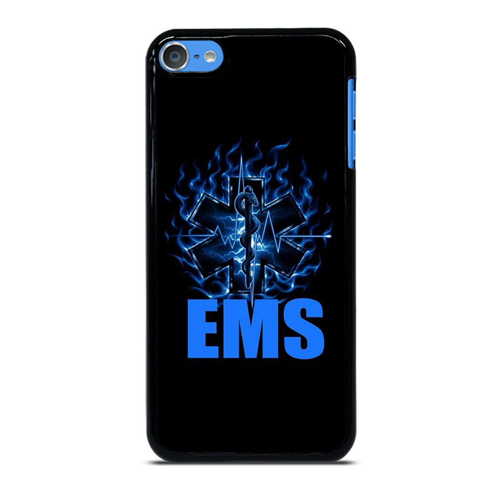 EMT EMS MEDICAL BLACK LOGO iPod Touch 7 Case Cover