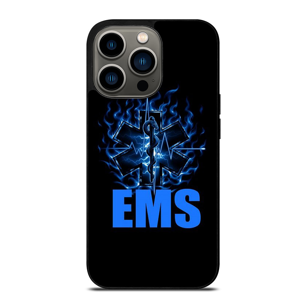 EMT EMS MEDICAL BLACK LOGO iPhone 13 Pro Case Cover