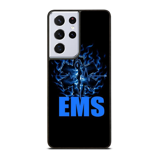 EMT EMS MEDICAL BLACK LOGO Samsung Galaxy S21 Ultra Case Cover