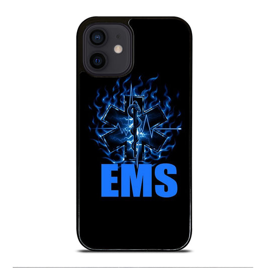 EMT EMS MEDICAL BLACK LOGO iPhone 12 Mini Case Cover