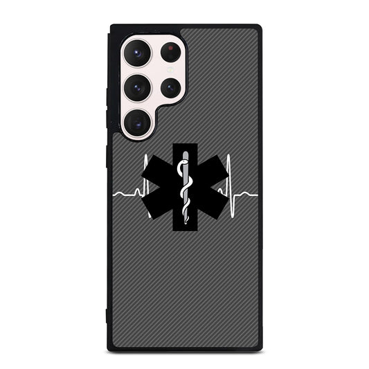 EMT EMS MEDICAL CARBON LOGO Samsung Galaxy S23 Ultra Case Cover
