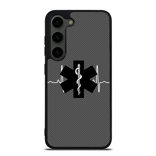 EMT EMS MEDICAL CARBON LOGO Samsung Galaxy S23 Plus Case Cover