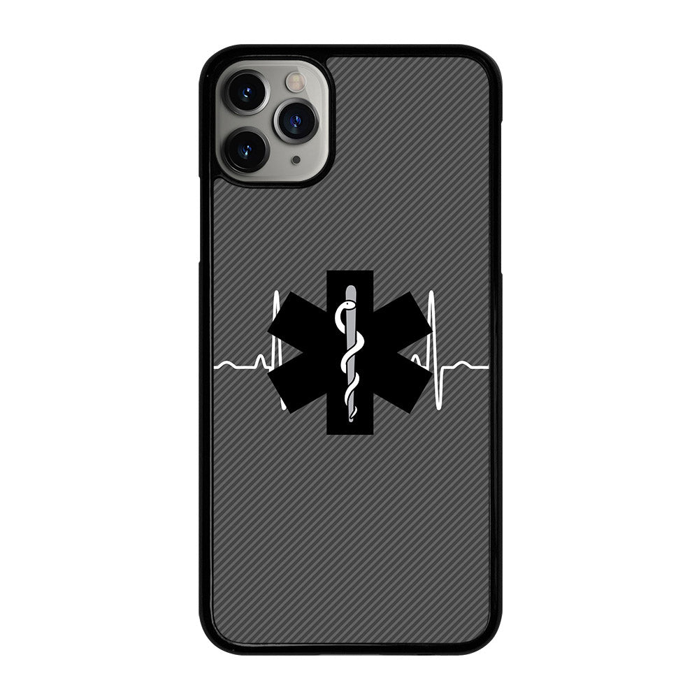 EMT EMS MEDICAL CARBON LOGO iPhone 11 Pro Max Case Cover