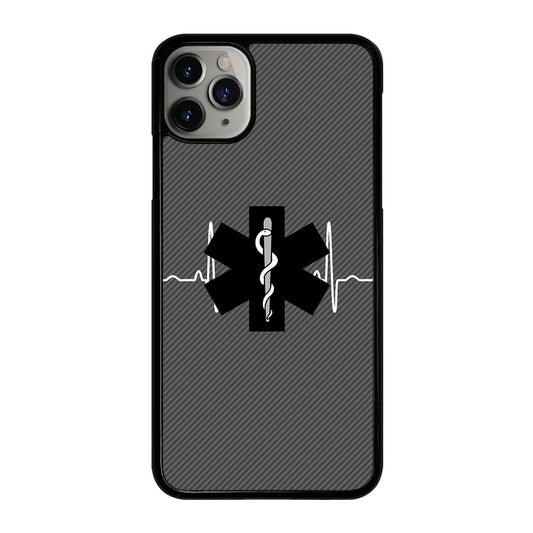 EMT EMS MEDICAL CARBON LOGO iPhone 11 Pro Max Case Cover