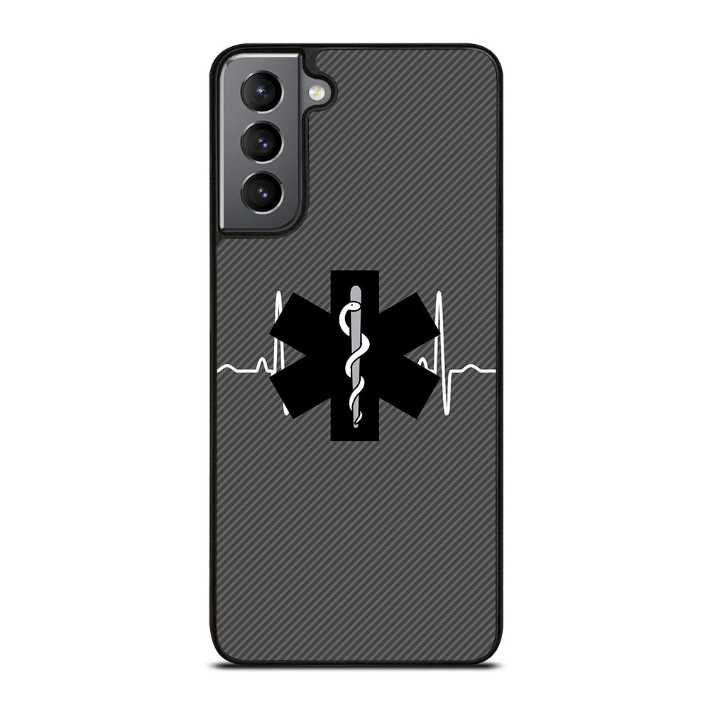 EMT EMS MEDICAL CARBON LOGO Samsung Galaxy S21 Plus Case Cover