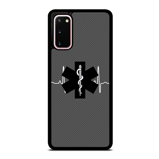 EMT EMS MEDICAL CARBON LOGO Samsung Galaxy S20 Case Cover