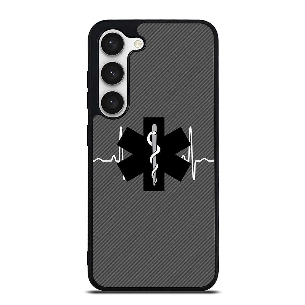 EMT EMS MEDICAL CARBON LOGO Samsung Galaxy S23 Case Cover