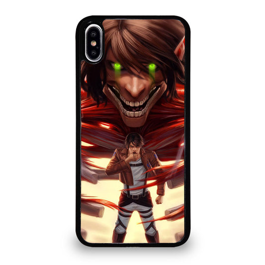 EREN YEAGER ATTACK ON TITAN ART iPhone XS Max Case Cover
